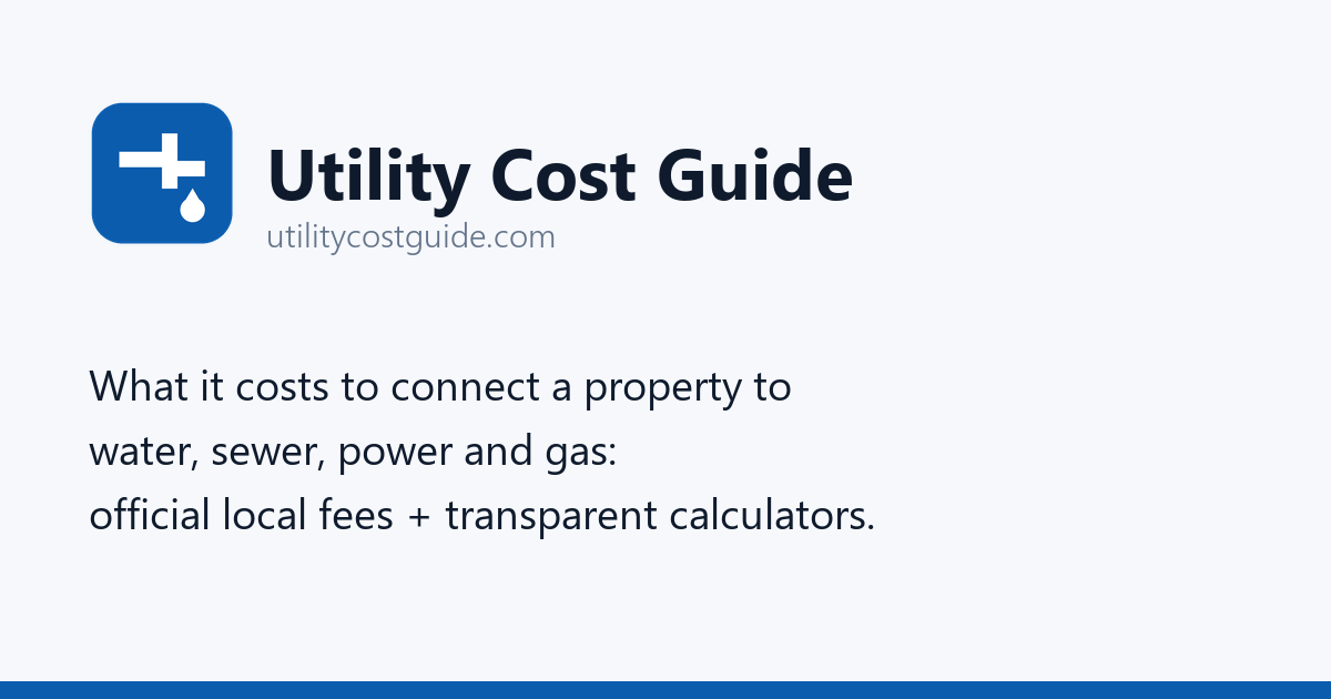 Water Connection Cost (2026): $875 to $19,849 by City